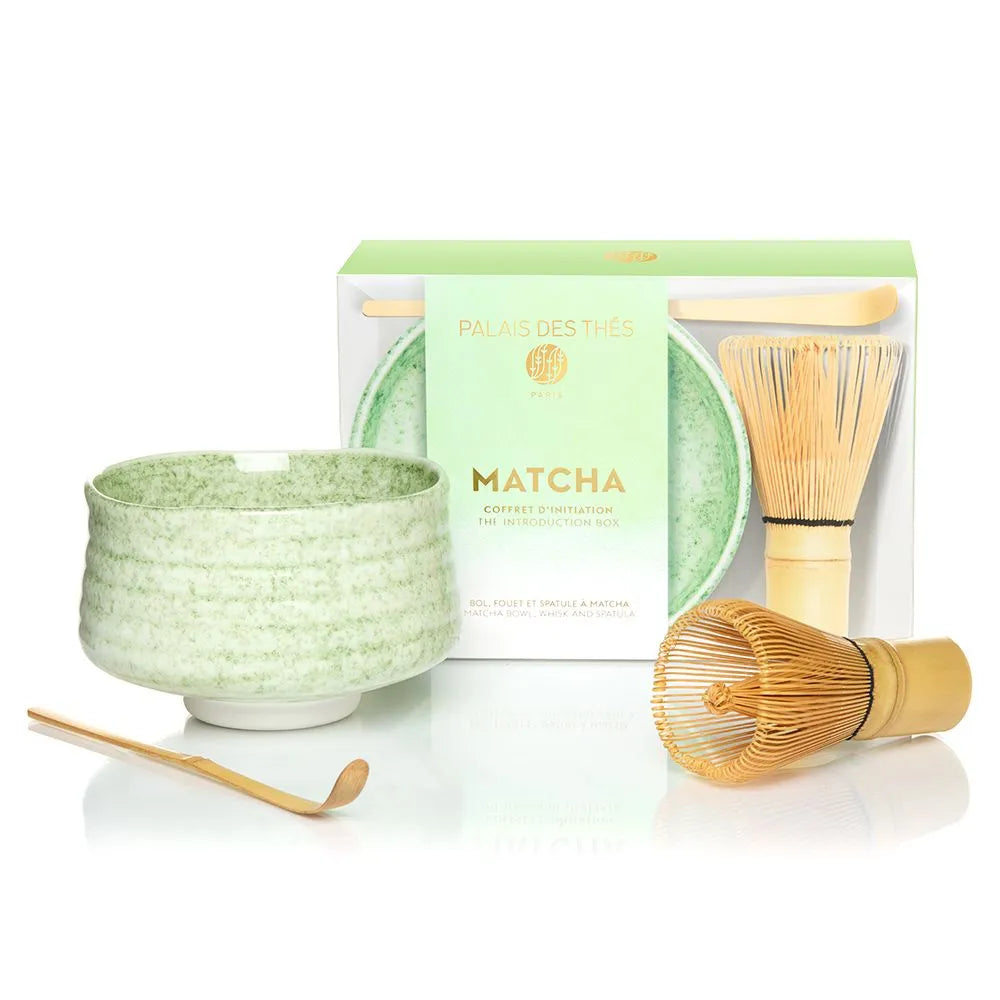 PALAIS DES THÉS - Matcha Accessory Set (Includes A bowl, a whisk, and a spatula for matcha)