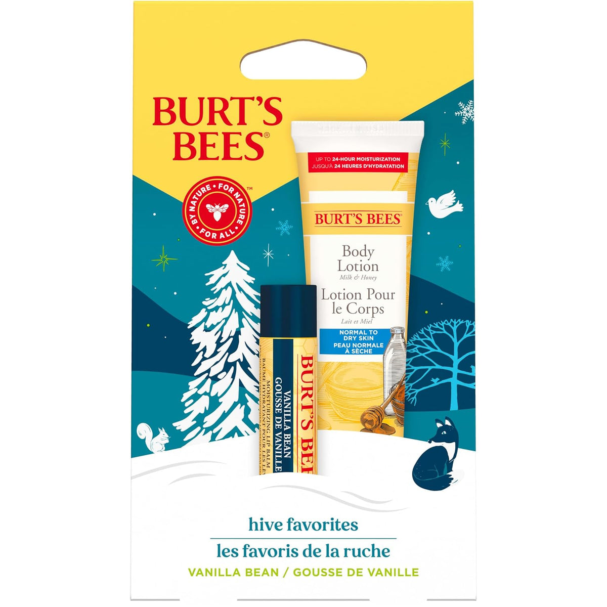 BURT'S BEES HOLIDAY HIVE FAVORITES VANILLA BEAN GIFT SET