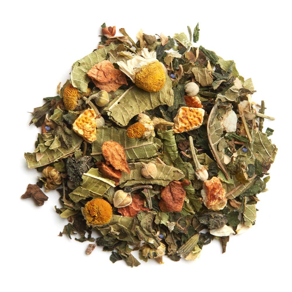 PALAIS DES THÉS - ORGANIC LIMEFLOWER CHAMOMILE ORANGE HERBAL TEA (20 TEA BAGS, L'HERBORISTE N° 74)