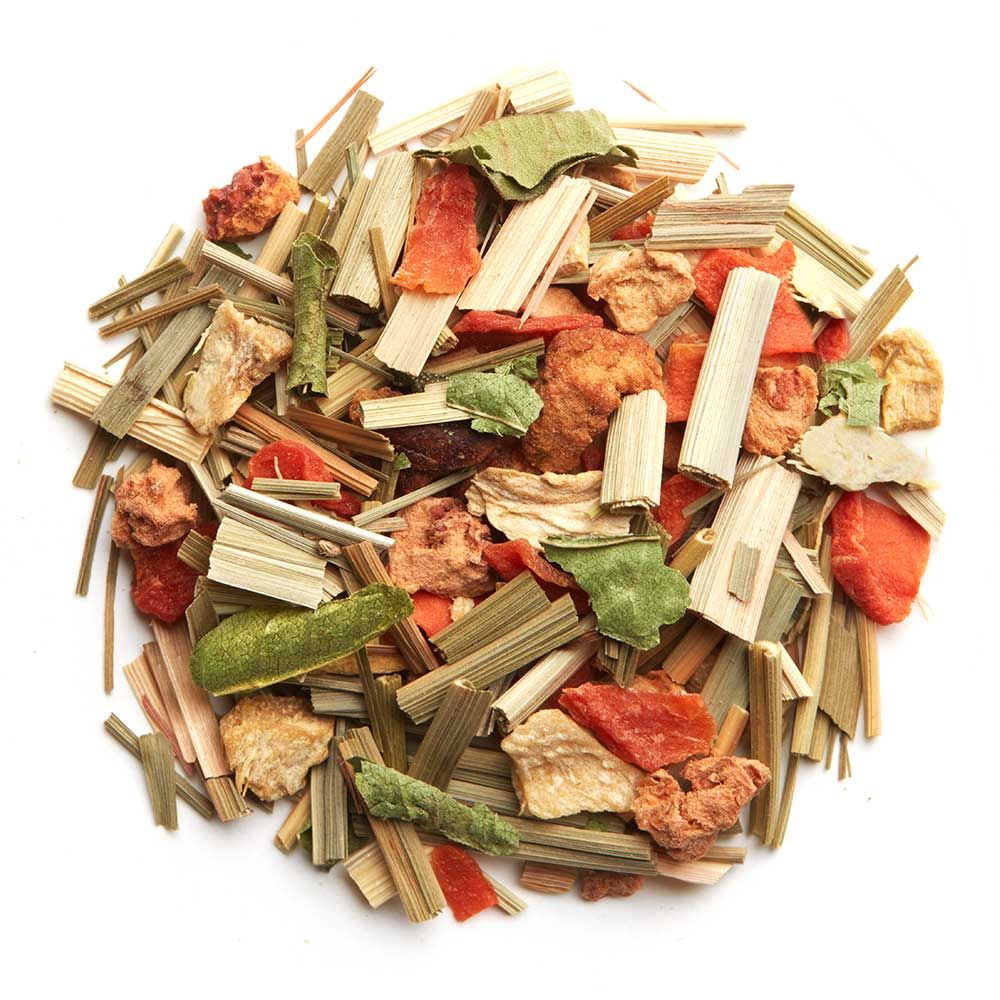 PALAIS DES THÉS - ORGANIC LEMONGRASS GINGER CARROT HERBAL TEA (20 TEAG BAGS, L'HERBORISTE N° 95)