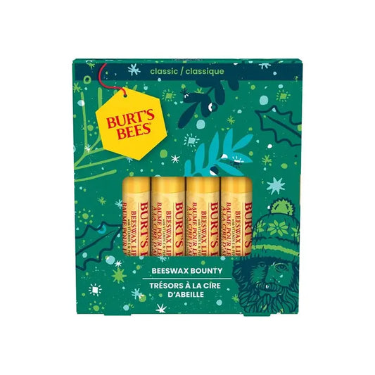 BURT'S BEES BEESWAX BOUNTY CLASSIC LIP BALM GIFT SET (4 PACK)