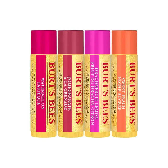 BURT'S BEES BEESWAX BOUNTY FRUIT MIX LIP BALM GIFT SET (4 PACK)