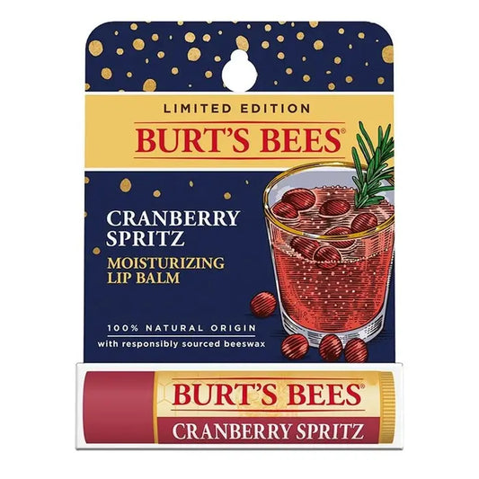 BURT'S BEES CRANBERRY SPRITZ LIP BALM (1 TUBE, 0.15 OZ)
