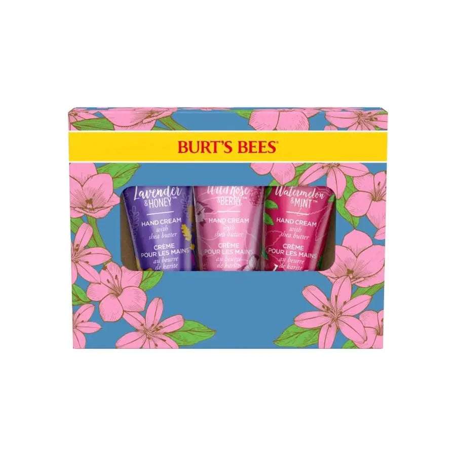 BURT'S BEES SPRING SHEA BUTTER HAND CREAM TRIO (3 TUBES)