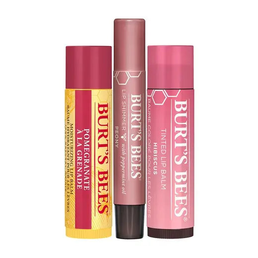 BURT'S BEES MISTLETOE KISS PINK COLLECTION HOLIDAY GIFT SET