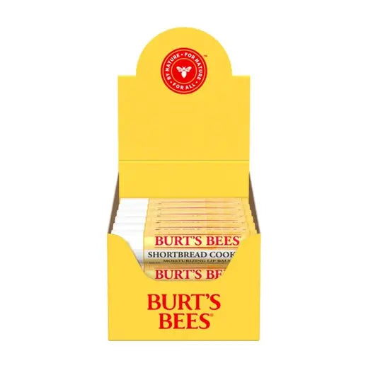 BURT'S BEES SHORTBREAD COOKIE LIP BALM (12 PACK DISPLAY BOX)