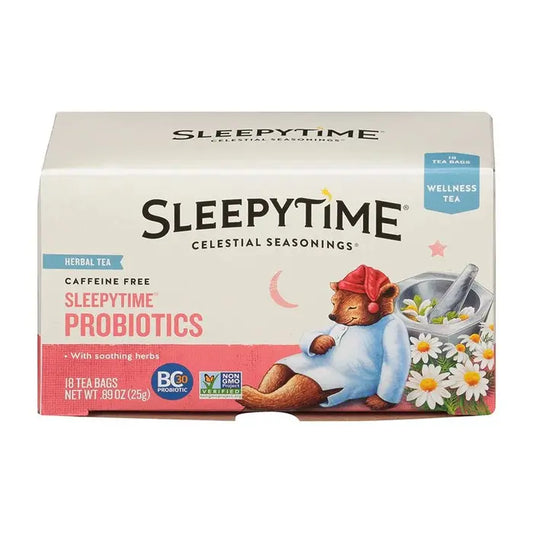 CELESTIAL SEASONINGS - SLEEPYTIME PROBIOTICS HERBAL TEA (18 TEA BAGS, 0.89 OZ)