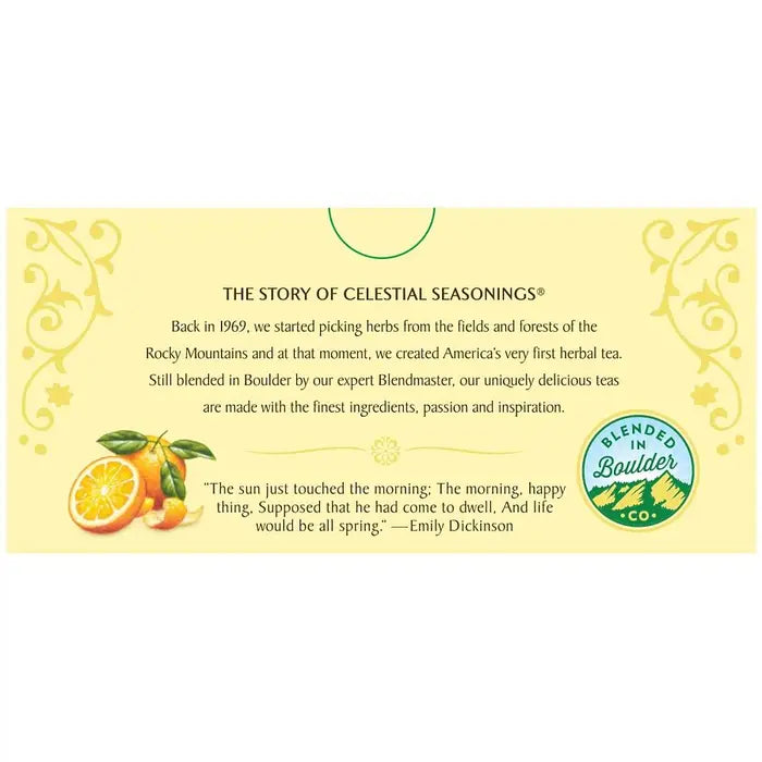 CELESTIAL SEASONINGS - VITAMIN C SHINE HERBAL TEA (20 TEA BAGS, 1.6 OZ)