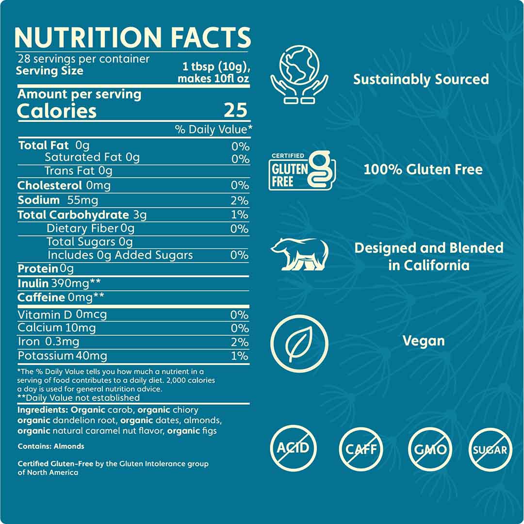 Dandelion Caramel Nut Chicory Herbal Coffee