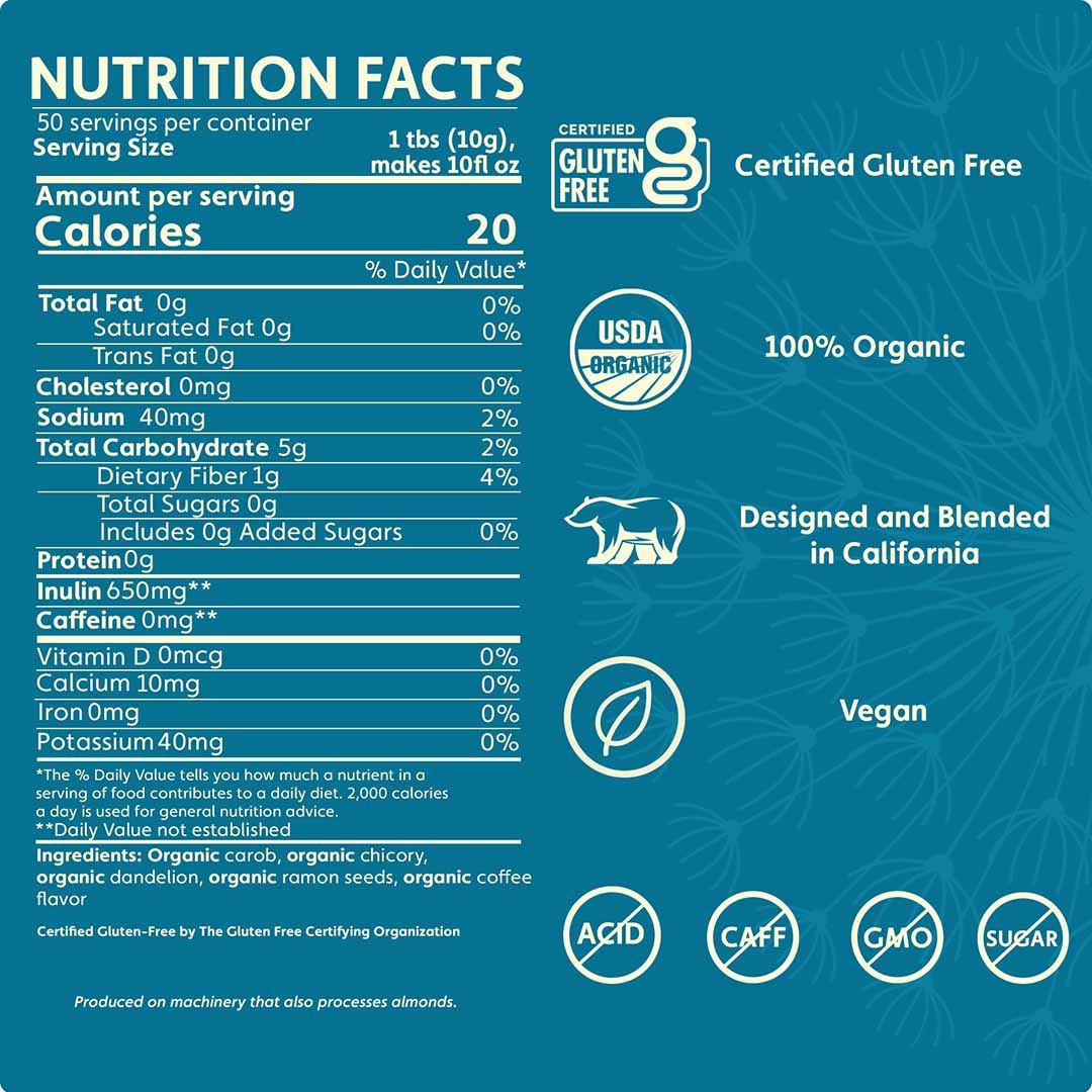 Dandelion Dark Roast Herbal Coffee