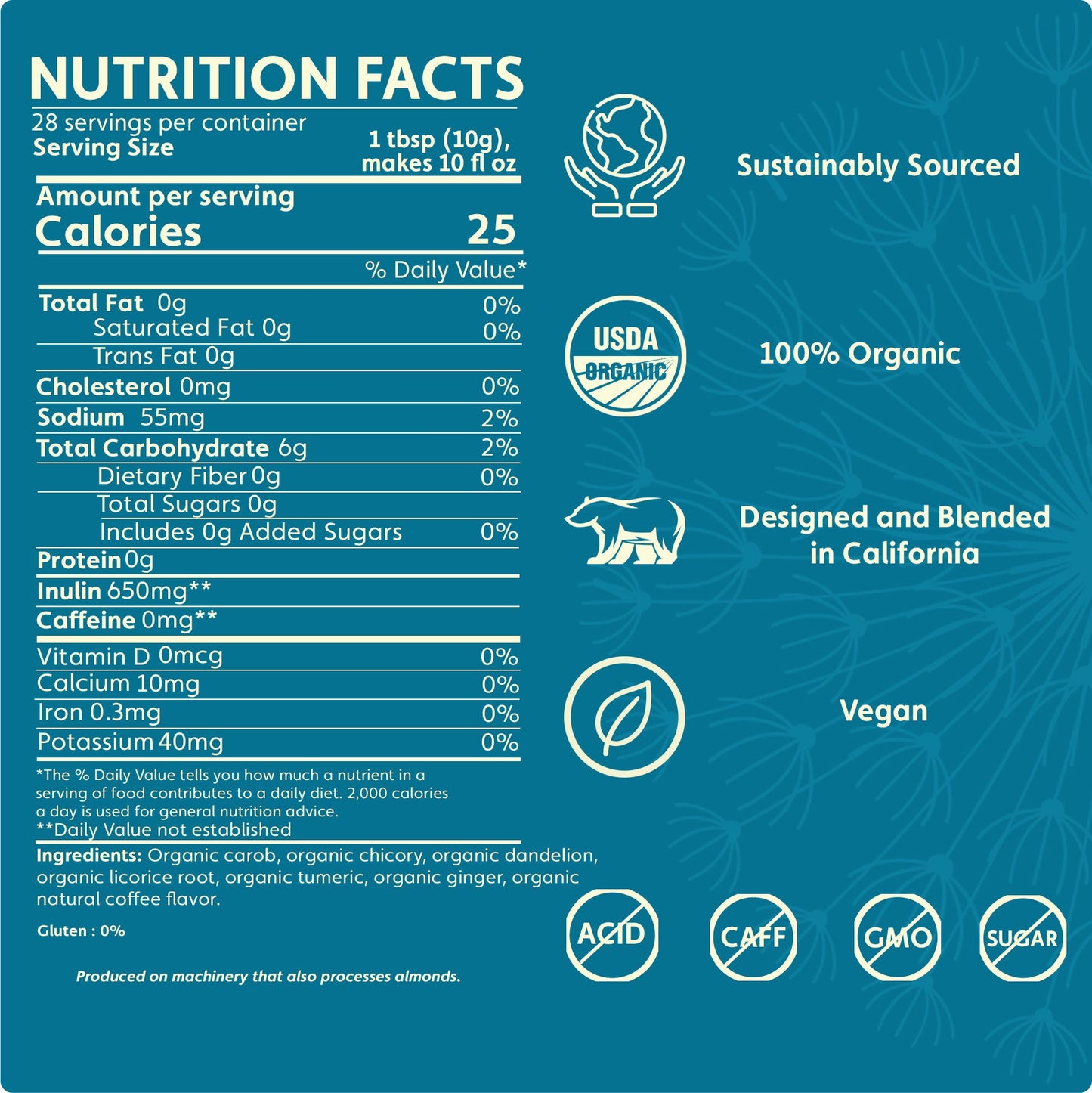 Dandelion Turmeric Herbal Coffee