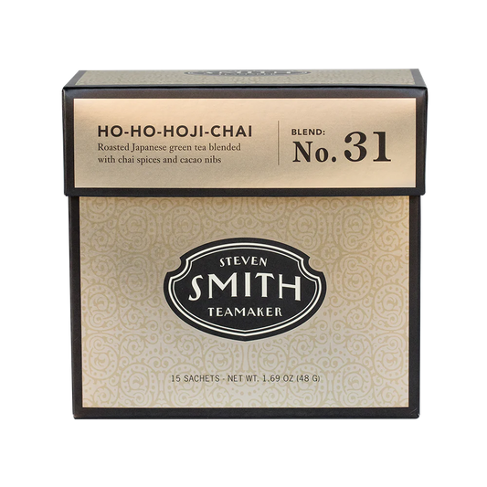 SMITH TEAMAKER - HO-HO-HOJI-CHAI SEASONAL GREEN TEA BLEND NO. 31 (15 TEA BAGS, 1.69 OZ)