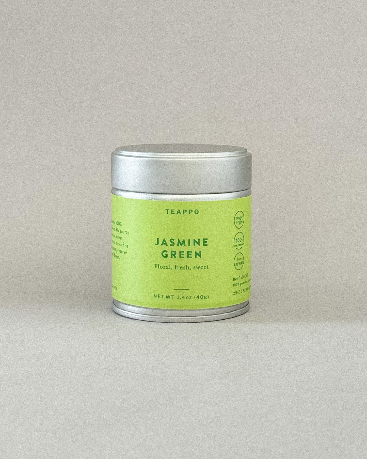 Teappo - Jasmine Green Powder (1.4 oz / 40 g)