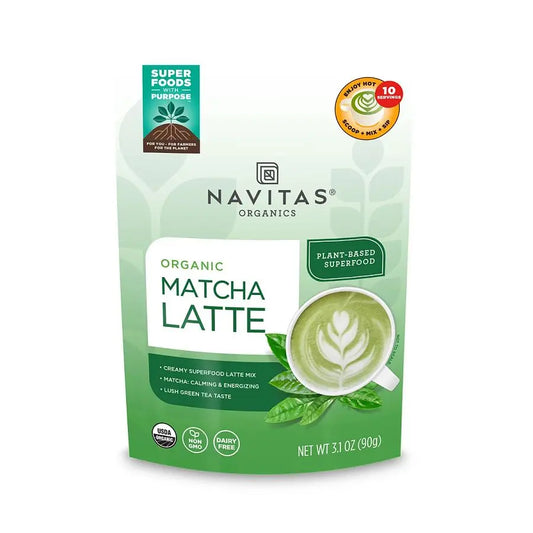 NAVITAS ORGANICS - MATCHA LATTE POWDER (3.1 OZ BAG)