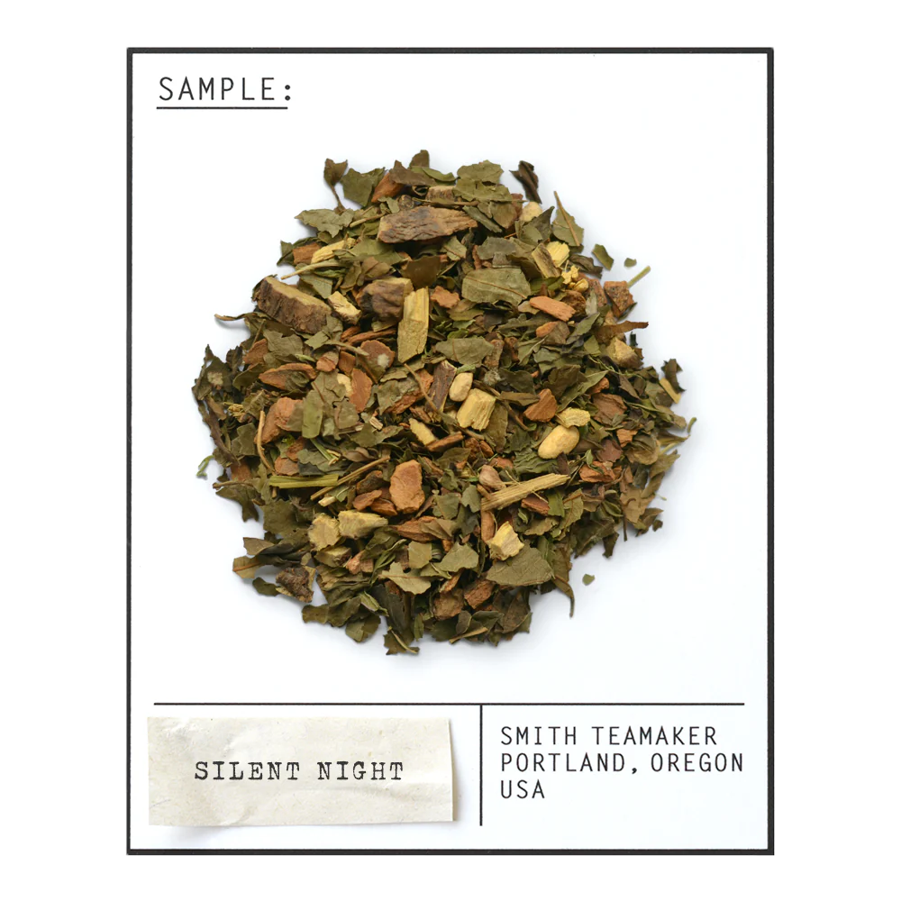 SMITH TEAMAKER - SILENT NIGHT SEASONAL HERBAL BLEND NO. 12 (15 TEA BAGS, 1.16 OZ)