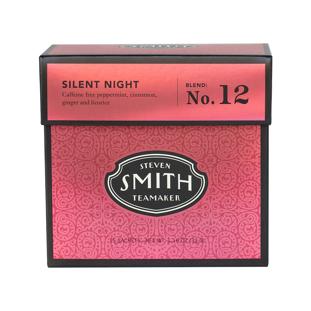 SMITH TEAMAKER - SILENT NIGHT SEASONAL HERBAL BLEND NO. 12 (15 TEA BAGS, 1.16 OZ)