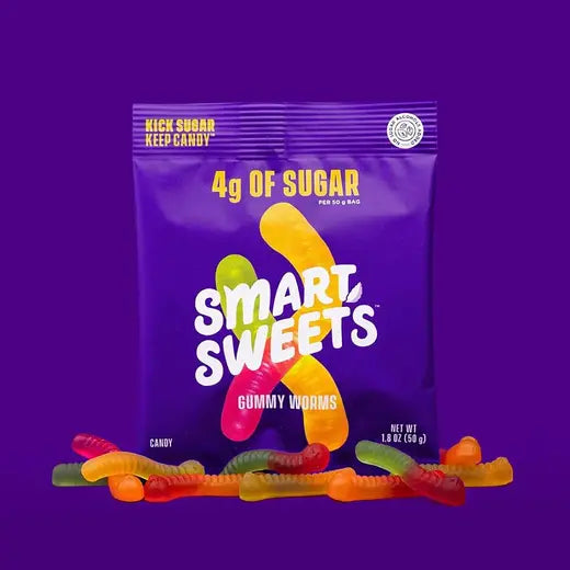 SMARTSWEETS - GUMMY WORMS (1.8 OZ BAG)