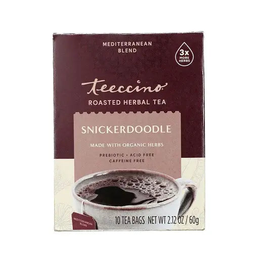 TEECCINO - SNICKERDOODLE CHICORY HERBAL TEA (10 TEA BAGS, 2.12 OZ)