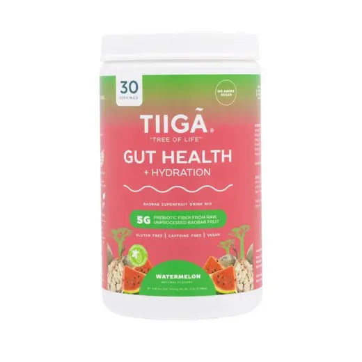 TIIGA - WATERMELON GUT HEALTH + HYDRATION (12.7 OZ CANISTER, 30 SERVINGS)