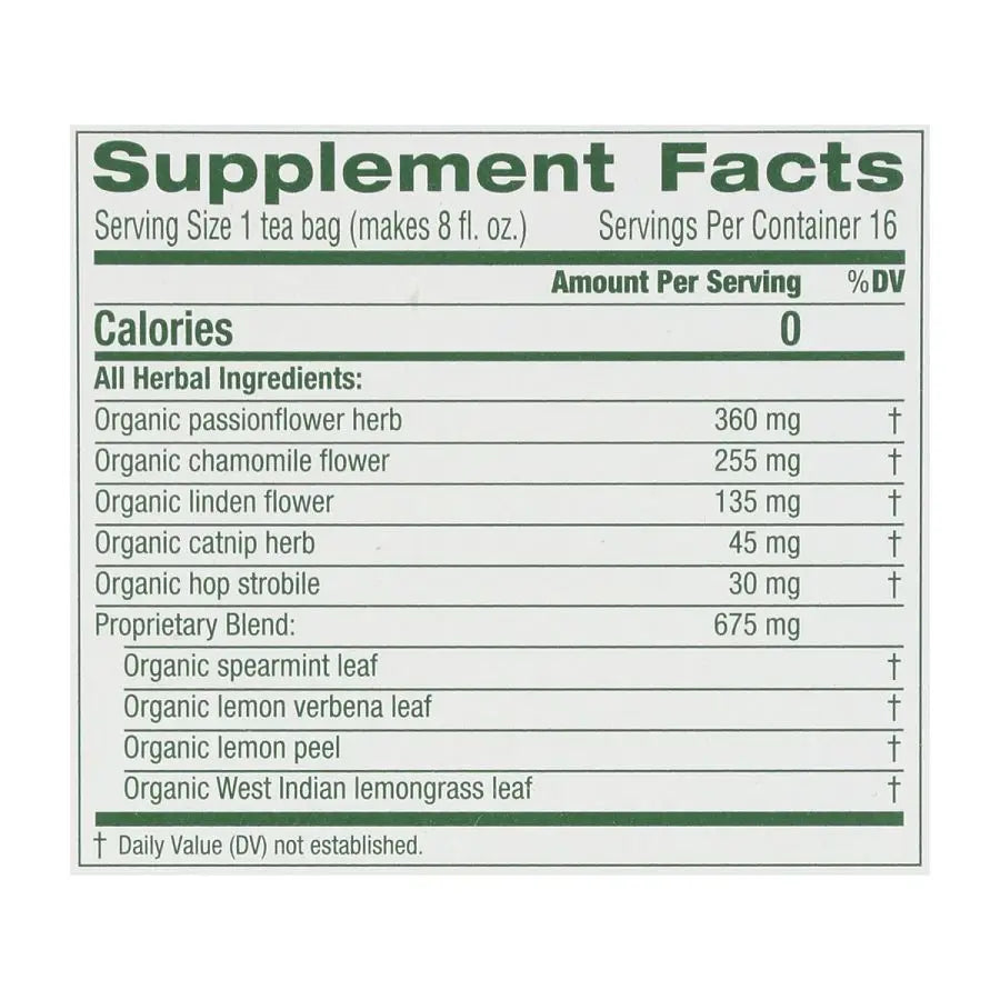 TRADITIONAL MEDICINALS - ORGANIC NIGHTY NIGHT TEA (16 TEA BAGS, 0.85 OZ)
