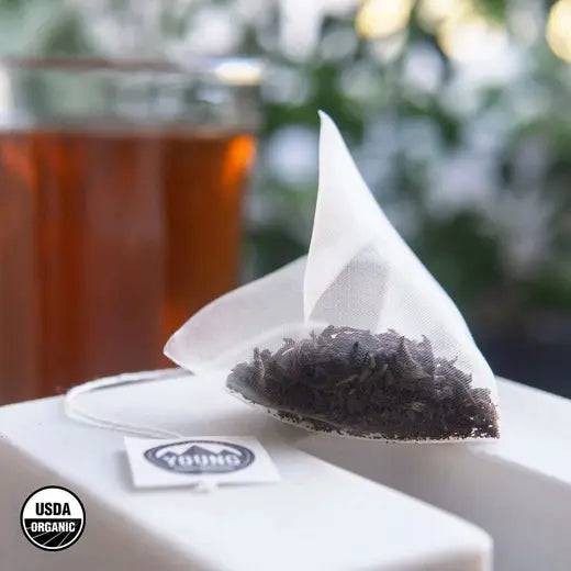 YOUNG MOUNTAIN TEA - ORGANIC EARL GREY BLACK TEA (100 PYRAMID TEA BAGS)