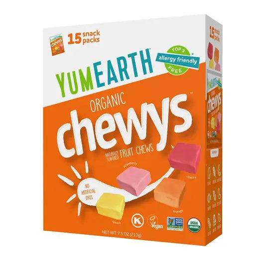 YUMEARTH - ORGANIC CHEWYS (15 CT BOX)