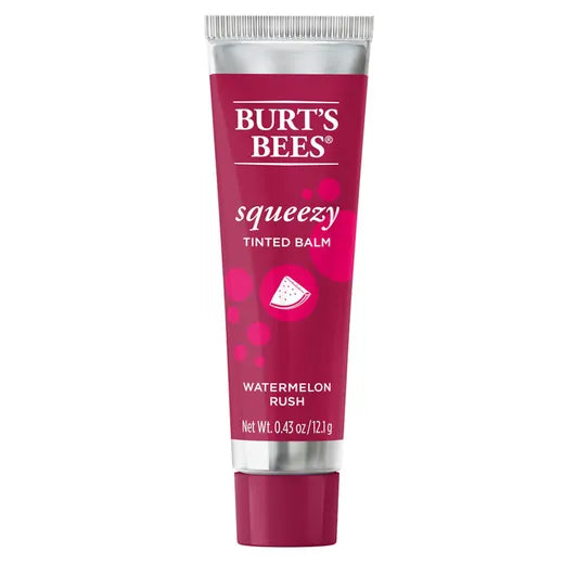 BURT'S BEES WATERMELON RUSH SQUEEZY TINTED LIP BALM (0.43 OZ)