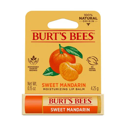 BURT'S BEES SWEET MANDARIN LIP BALM (0.15 OZ TUBE)