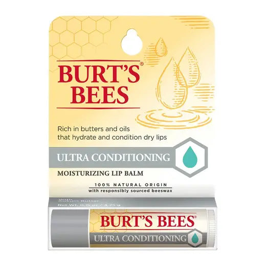 BURT'S BEES ULTRA CONDITIONING LIP BALM (1 TUBE, 0.15 OZ)