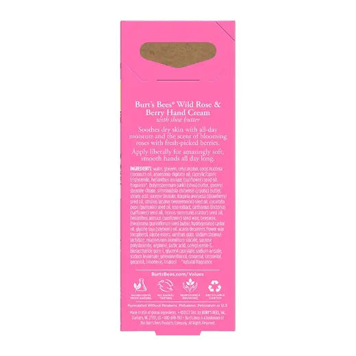 BURT'S BEES WILD ROSE & BERRY HAND CREAM (1.0 OZ)