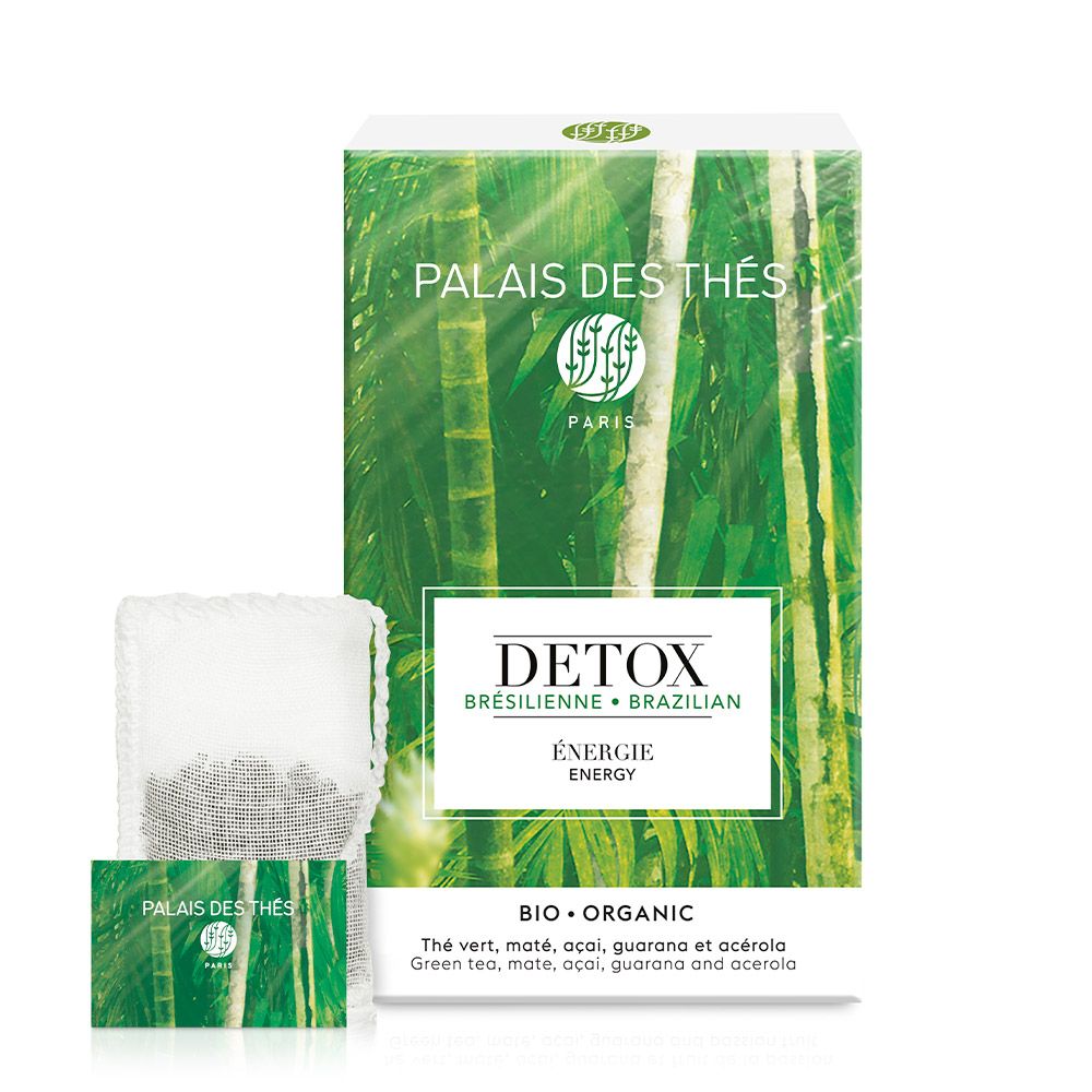 PALAIS DES THÉS - ORGANIC BRAZILIAN ENERGY DETOX GREEN TEA (20 TEA BAGS)