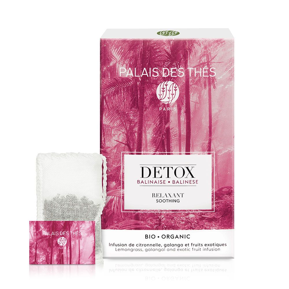 PALAIS DES THÉS - ORGANIC BALINESE SOOTHING DETOX TEA (20 TEA BAGS)