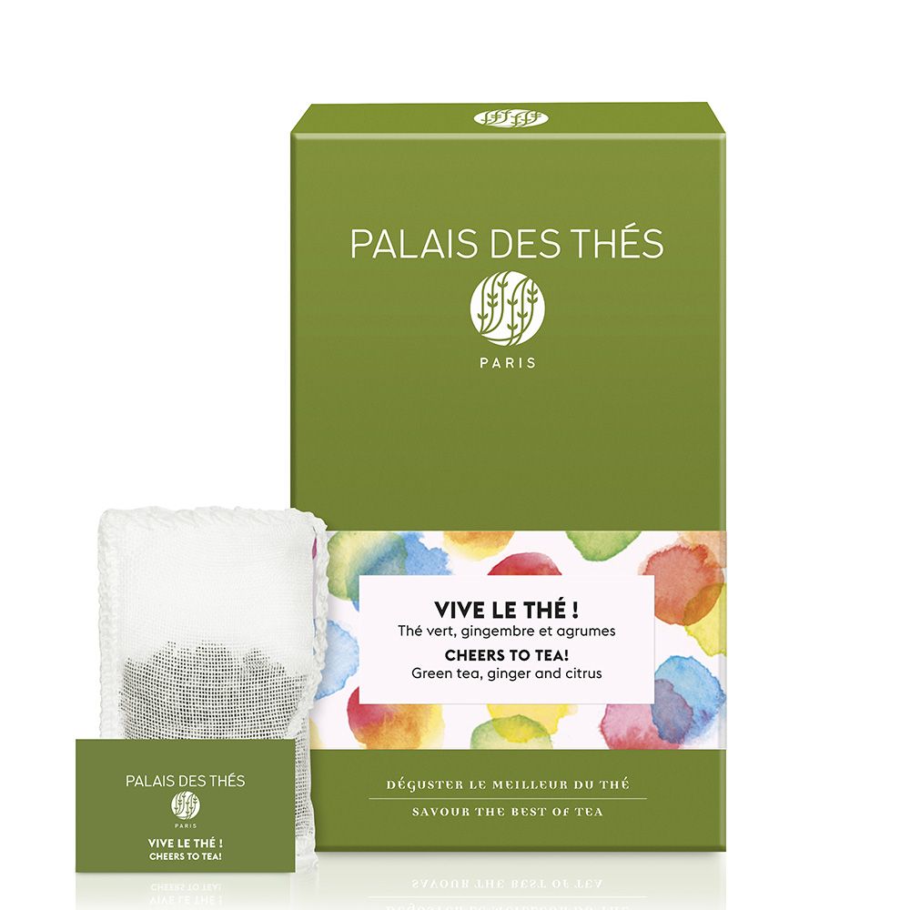 PALAIS DES THÉS - VIVE LE THÉ GREEN TEA (20 TEA BAGS, ORGANIC)