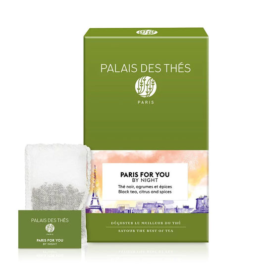 PALAIS DES THÉS - PARIS FOR HIM BLACK TEA (20 TEA BAGS, ORGANIC)