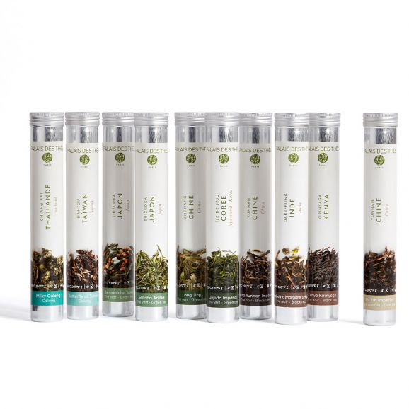 PALAIS DES THÉS - THE TEA LIBRARY: SINGLE-ESTATE TEAS (10 ASSORTED LOOSE LEAF TEAS)