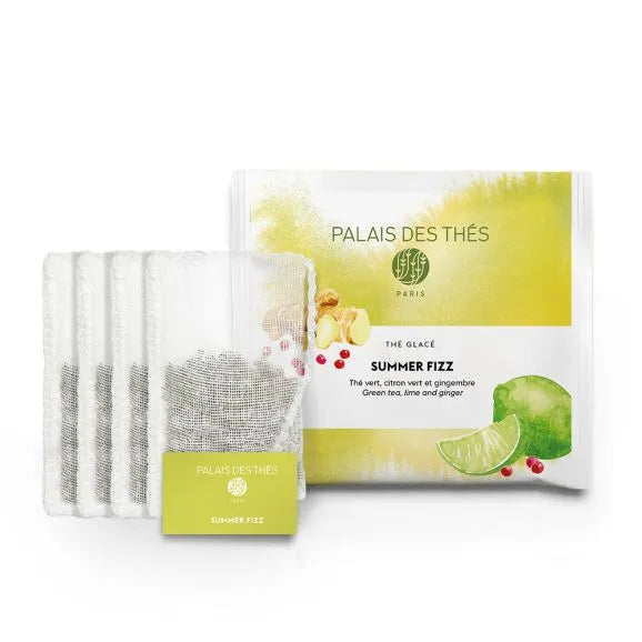 PALAIS DES THÉS - ORGANIC SUMMER FIZZ ICED GREEN TEA (4 XL POUCHES)