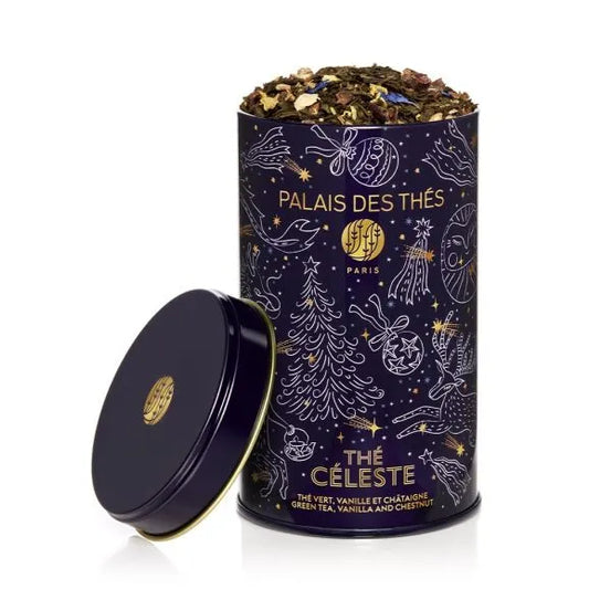 PALAIS DES THÉS - ORGANIC CELESTE HOLIDAY GREEN TEA (3.9 OZ TIN)