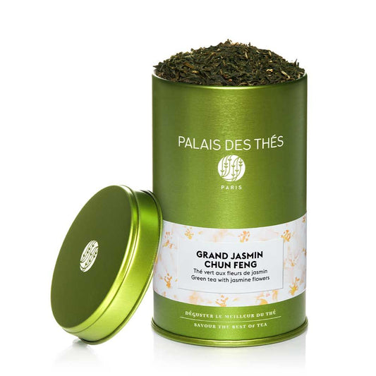 PALAIS DES THÉS - GRAND JASMINE CHUNG FENG CHINESE GREEN TEA (3.5 OZ TIN)