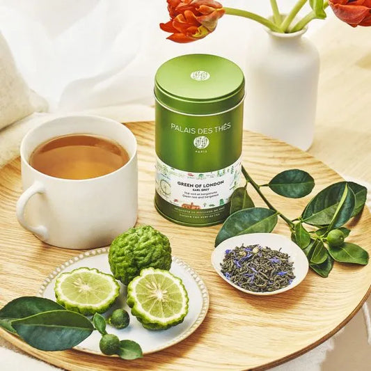 PALAIS DES THÉS - GREEN OF LONDON EARL GREY GREEN TEA (3.5 OZ TIN)