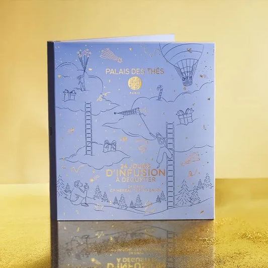 PALAIS DES THÉS - 2026 CAFFEINE-FREE TEA ADVENT CALENDAR (24 ASSORTED HERBAL/ROOIBOS TEA BAGS)