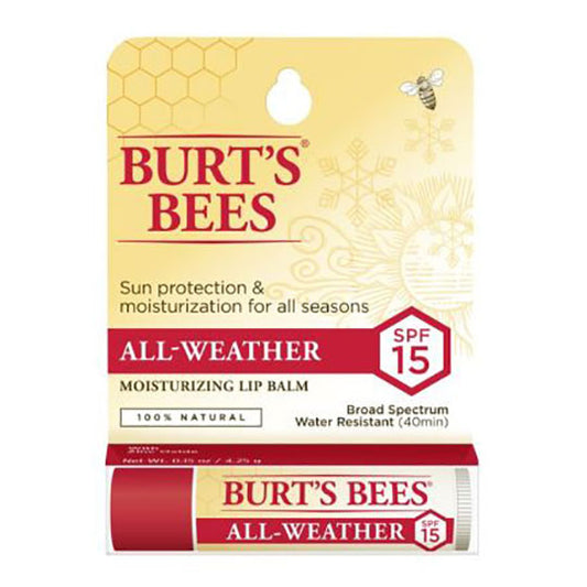 BURT'S BEES ALL WEATHER SPF 15 LIP BALM (0.15 OZ)