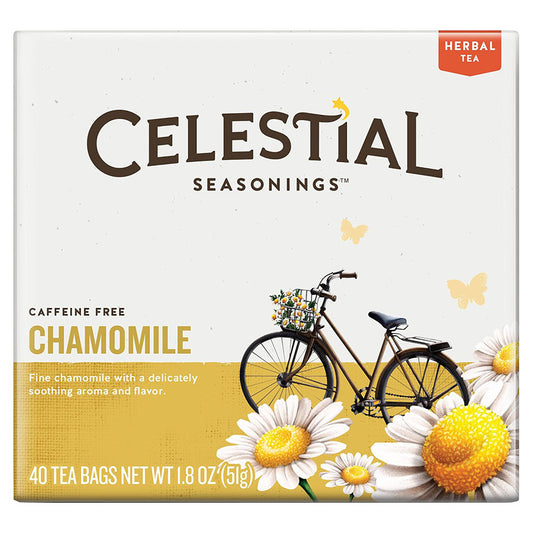 CELESTIAL SEASONINGS - CHAMOMILE HERBAL TEA (40 TEA BAGS, 1.8 OZ)