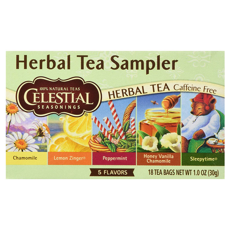 CELESTIAL SEASONINGS - HERB TEA SAMPLER (20 TEA BAGS, 1.0 OZ)