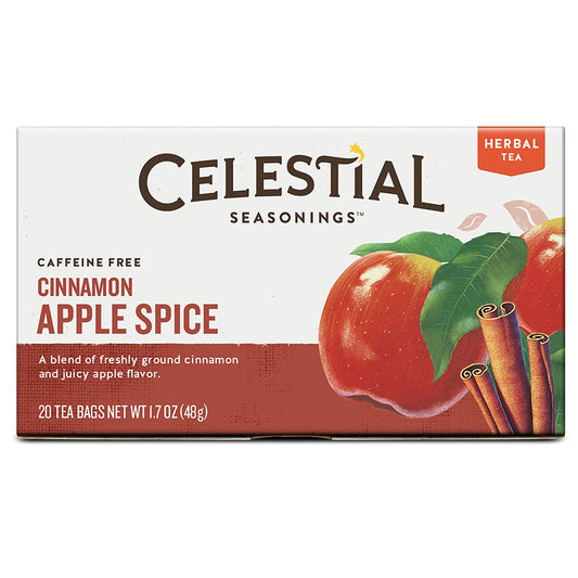 CELESTIAL SEASONINGS - CINNAMON APPLE SPICE HERBAL TEA (20 TEA BAGS, 1.7 OZ)