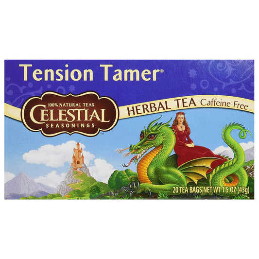 CELESTIAL SEASONINGS - TENSION TAMER HERBAL TEA (20 TEA BAGS, 1.5 OZ)