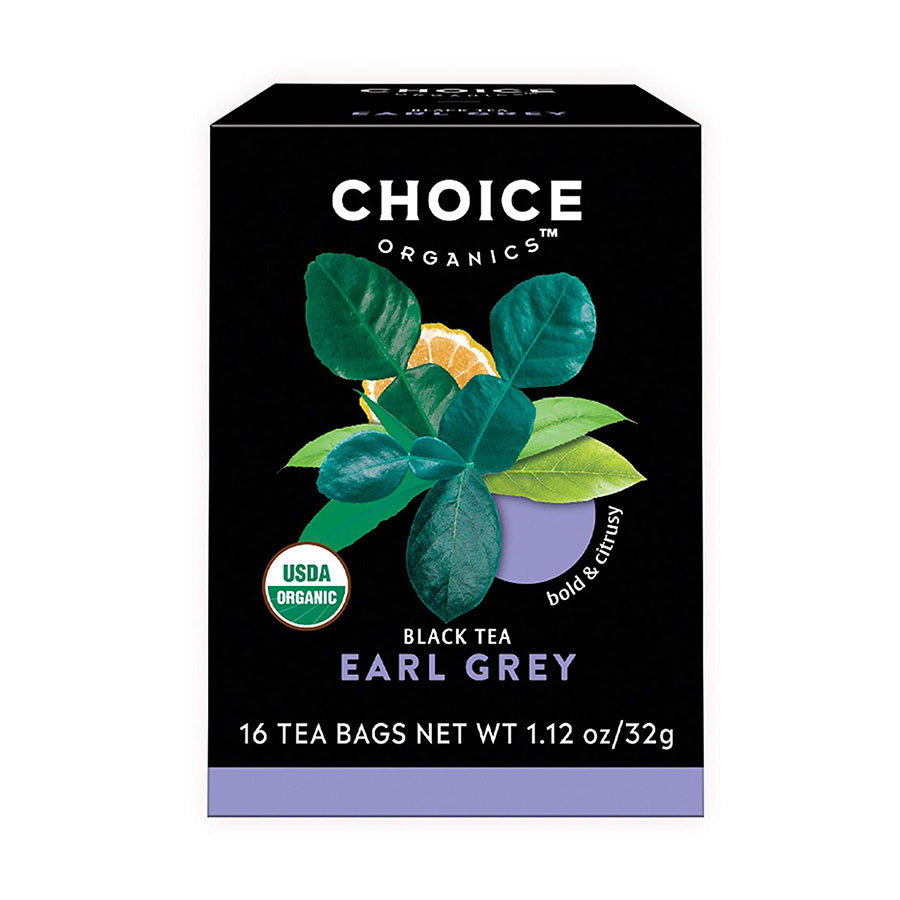 CHOICE TEA - EARL GREY BLACK TEA (16 TEA BAGS, 1.12 OZ)