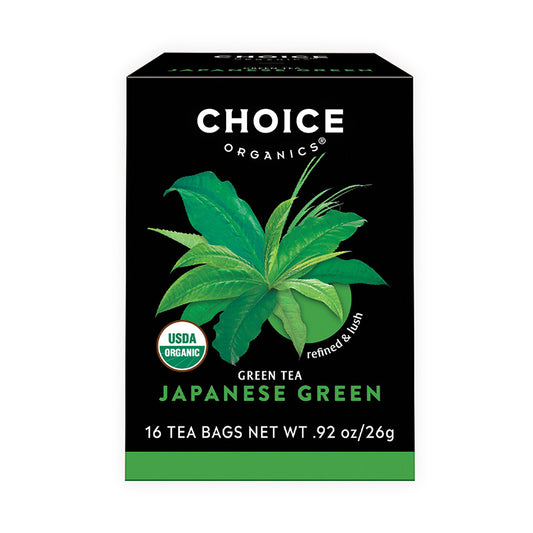 CHOICE TEA - PREMIUM JAPANESE GREEN TEA (16 TEA BAGS, 0.92 OZ)