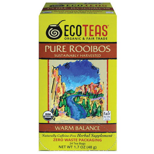 ECOTEAS - FAIR TRADE ROOIBOS TEA (24 TEA BAGS, 1.7 OZ)