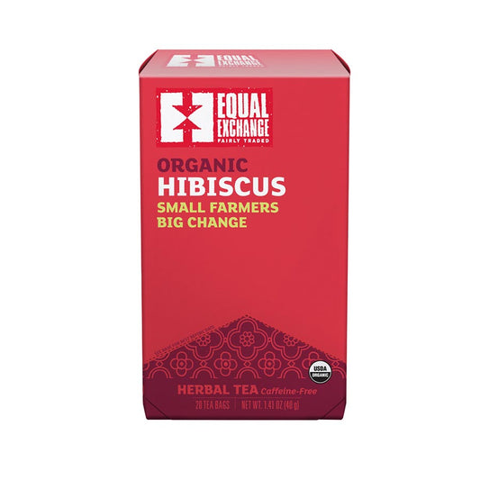 EQUAL EXCHANGE - ORGANIC HIBISCUS TEA (20 TEA BAGS, 1.41 OZ)