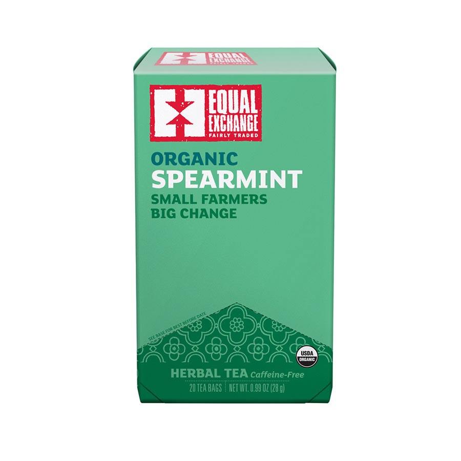 EQUAL EXCHANGE - ORGANIC SPEARMINT TEA (20 TEA BAGS, 0.99 OZ)